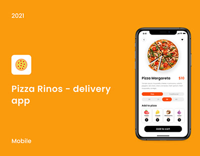 Mobile App Pizza Delivery UI/UX (Case Study)