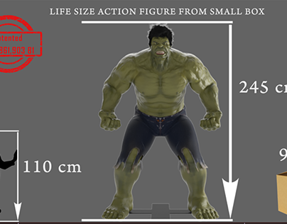 Hulk assembling animation