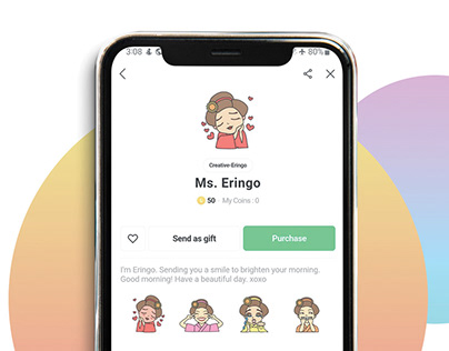 Ms. Eringo "LINE " App sticker