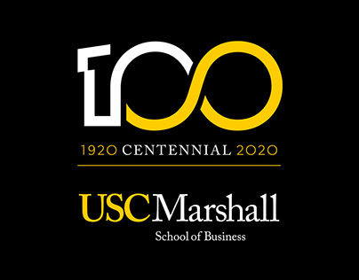 USC Marshall School of Business Centennial Logo