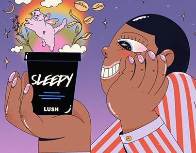 LUSH "Sleepy" Cream Advertising Campaign