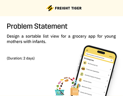 Grocery App for young mothers with infants