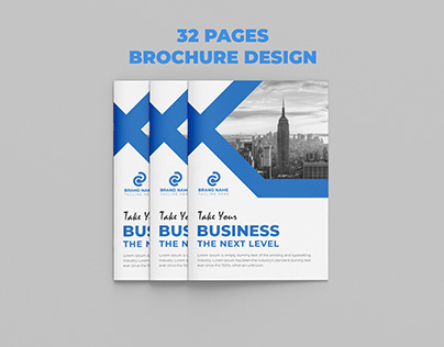 32 Pages Corporate Company Profile Brochure Design