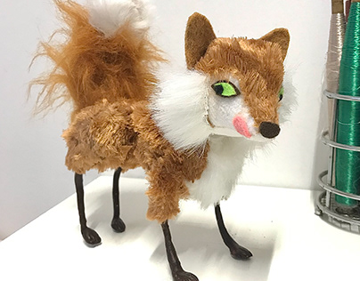 Test puppet for 'The Sly Fox & The Little Red Hen'