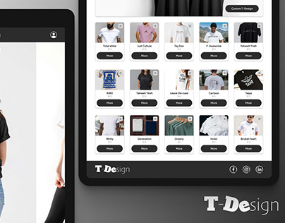 T-Design website (Tablet)