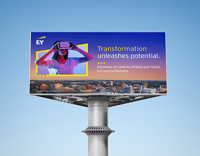 EY Billboards: Reframe Your Future Campaign