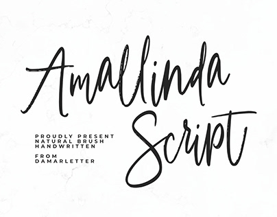 Amallinda script Handwriting