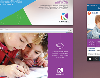 Website and Social Media look - Kindergarten