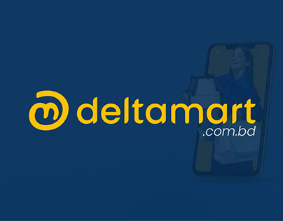 deltamart I E-Commerce logo design
