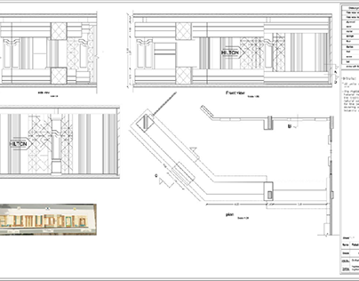 shop drawing , for hotel reception