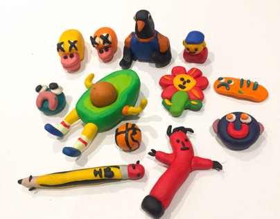 Character making with clay