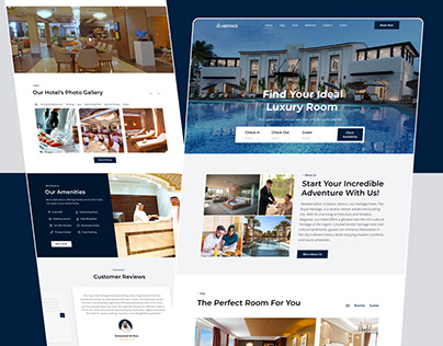 Hotel Booking Landing Page Website