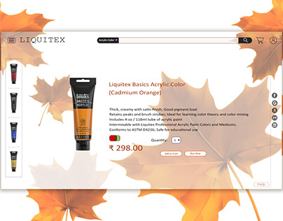 Liquitex Web Page Design