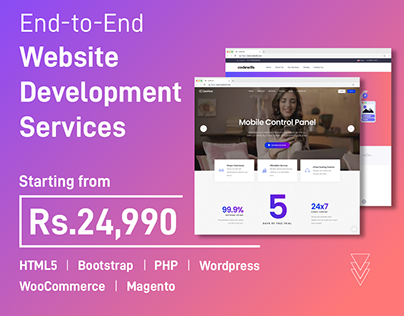 End to end website development services India