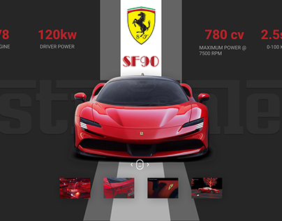 Ferrari SF90 Stradale Website Redesign
