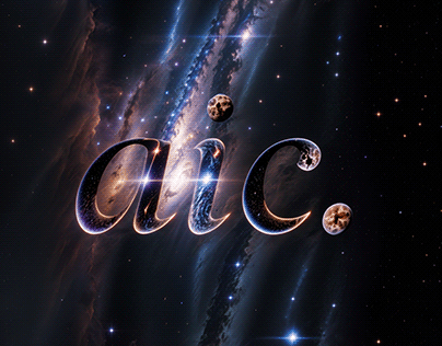 Integration of the AIC logo into the space galaxy
