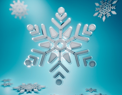 Merry Christmas - Snowflakes