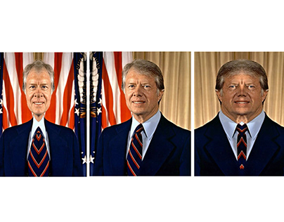 Jimmy Carter Left Side - Right Side