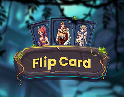 Flip Card-match the card game ui design