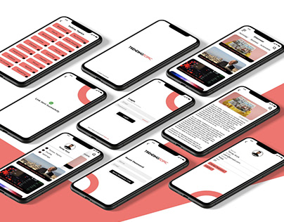 Concept News app UI for IOS