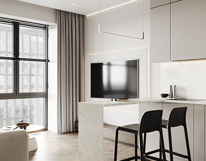 Residential complex Metropolia Kitchen and living room