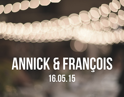 ANNICK & FRANÇOIS / 16.05.15