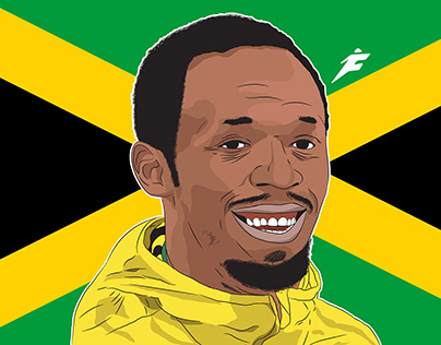 Usain Bolt Illustration