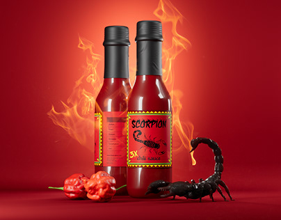 Scorpion Chili Sauce | 3D Modeling