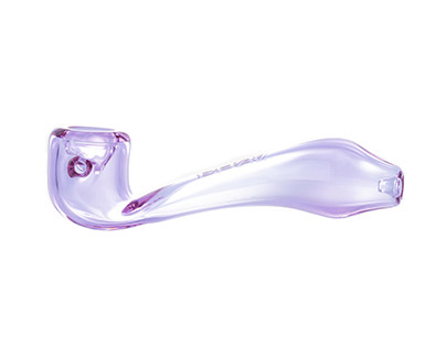 Sherlock Borosilicate Glass Hand Pipe Lavender
