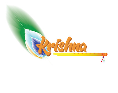 Premium Vector | Krishna janmashtami hindi calligraphy greeting design