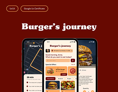 UX/UI Design | Burger's journey