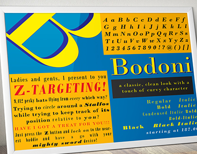 Bedoni Type Poster