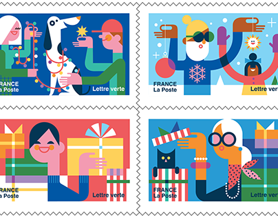 La Poste Holiday Stamps