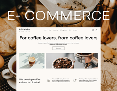 E-commerce UI/UX Project for Penyora Specialty Coffee