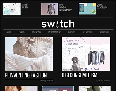 Switch : Website Design & Content