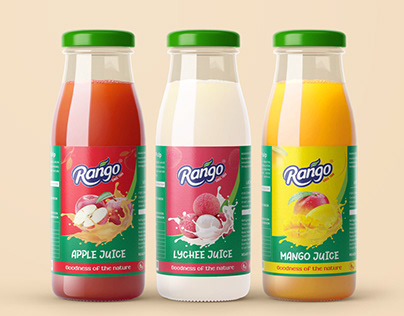 Fruit Juice label Packaging Design