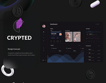 Crypted is a cryptocurrency dashboard