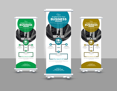 I will do corporate roll up banner