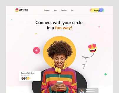 Online Chatting Landing page