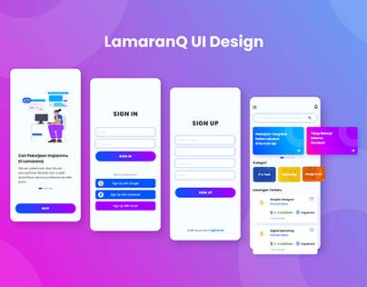 LamaranQ UI Design