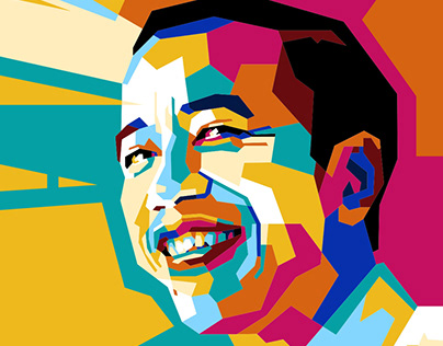 Joko Widodo in Wedha's Pop Art Portrait