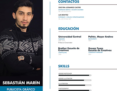 Currículum vitae 2019 | Sebastián Marín