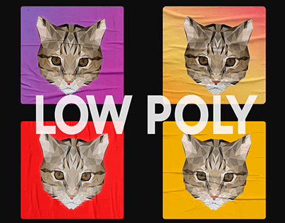 Low Poly Art - Cat
