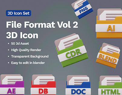 File Format 3D Icon