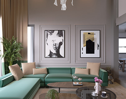 Modern chic living room