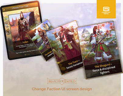 [March of Empires] Change Faction UI Screen Design