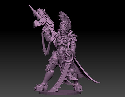 warhammer concept model for 3d printing