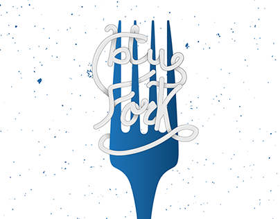 شعار الشوكة الزرقاء - Blue Fork Logo
