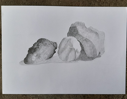 Stone drawing progress