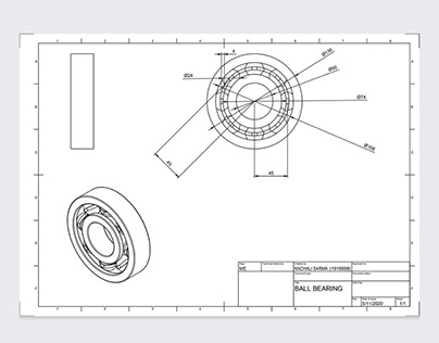 Ball Bearing CAD Design